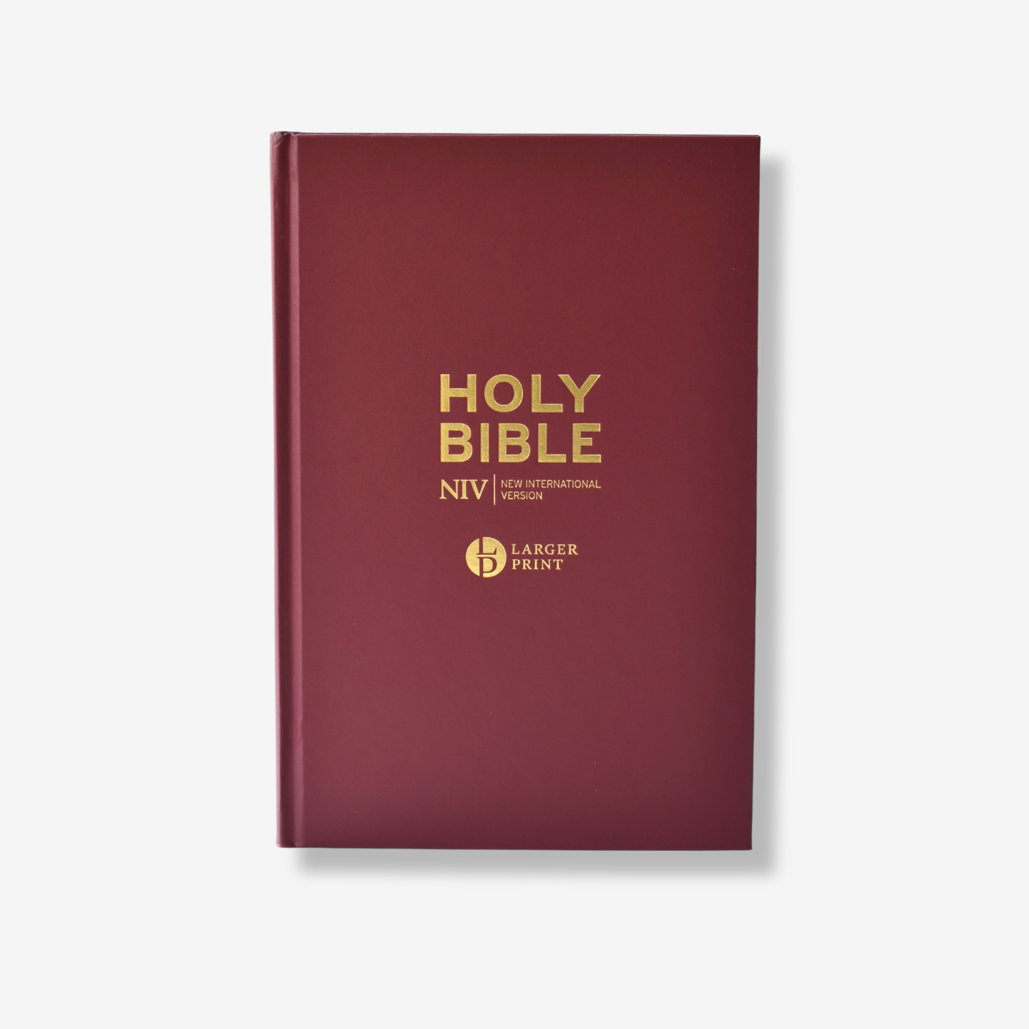 NIV Larger Print Burgundy Hardback Bible