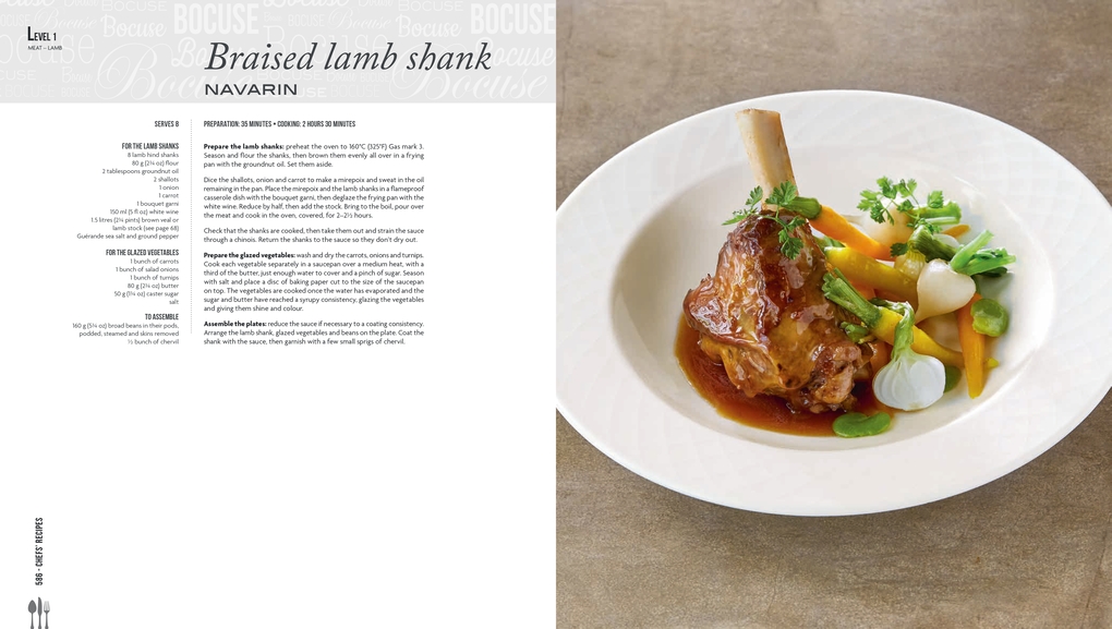 An interior spread, showing a recipe