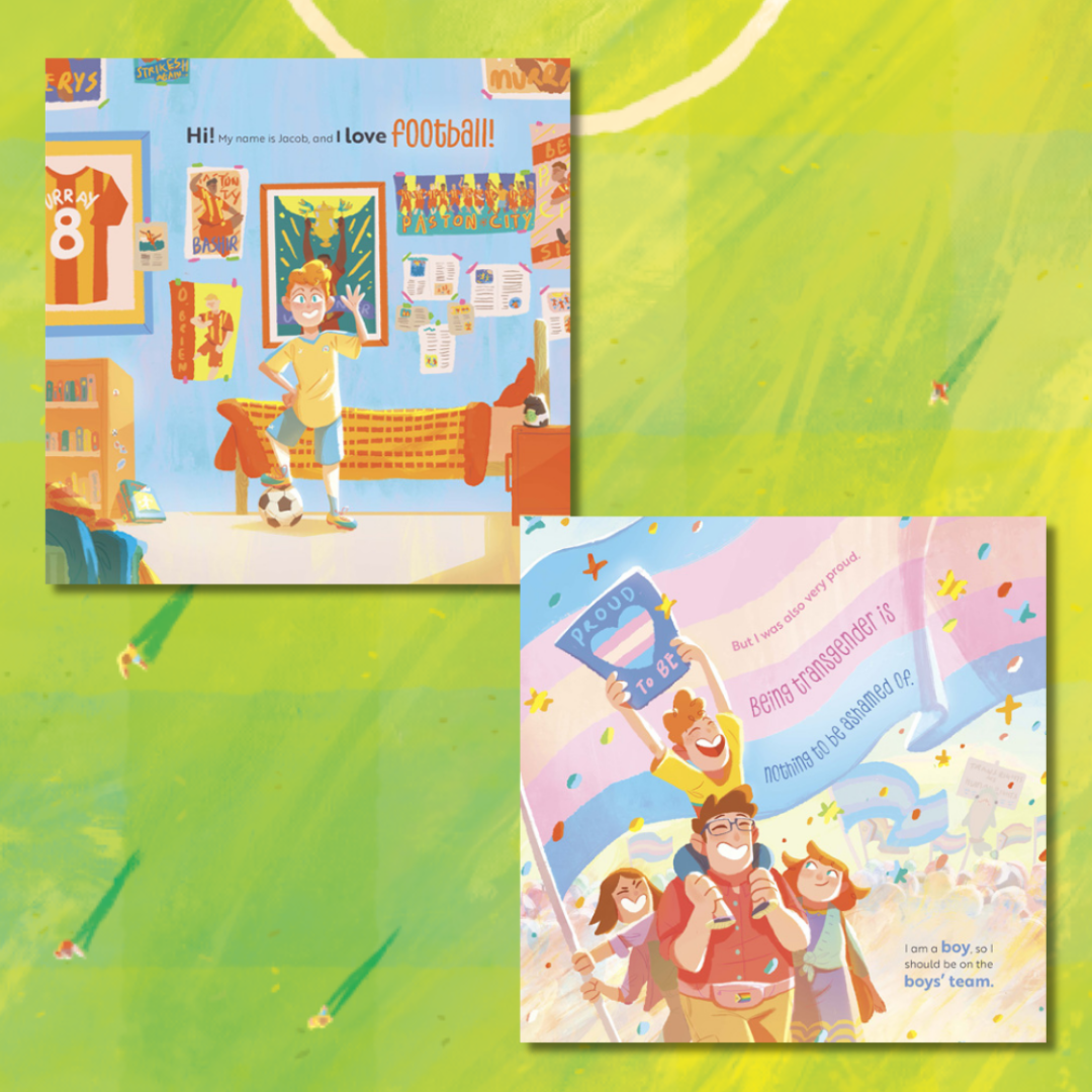 Two pages from inside Jacob's Transition Goals