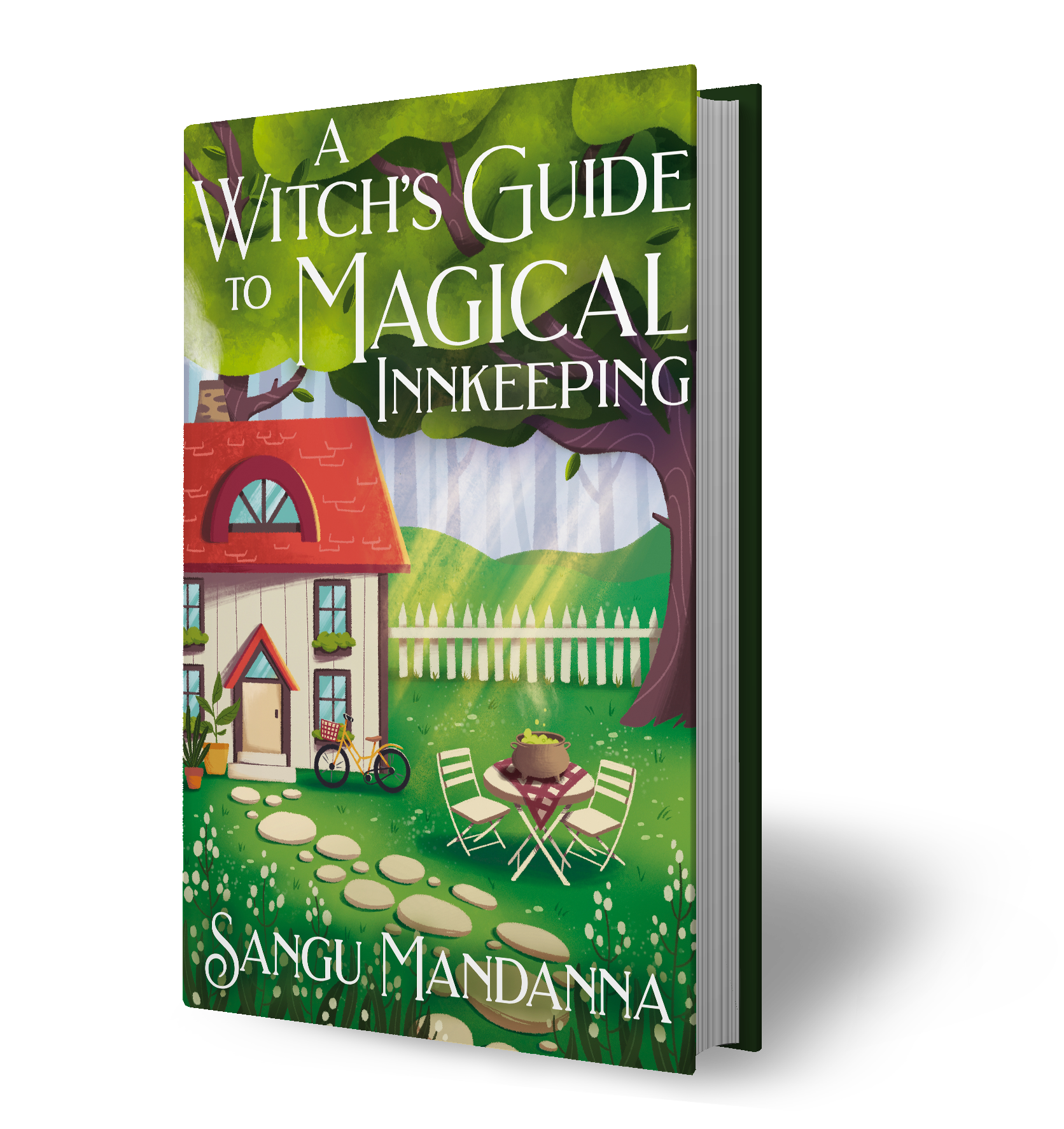 A Witch's Guide to Magical Innkeeping angled shot of hardback edition
